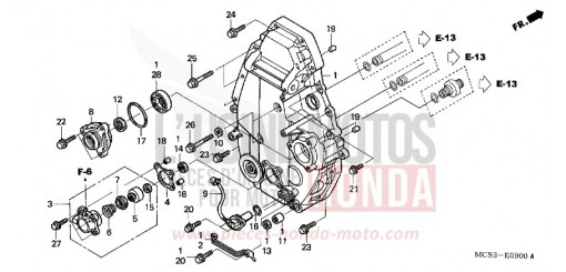 REAR CRANKCASE COVER ST13006 de 2006